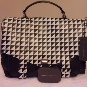Proenza Schouler PS1 Large Geometric Print Satchel